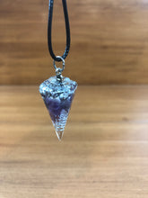Load image into Gallery viewer, Amythest Orgonite EMF Protection/Chakra Healing Pendulum
