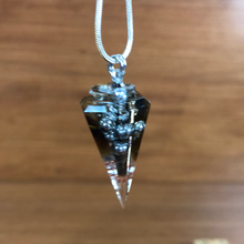 Load image into Gallery viewer, Tiger Eye Orgonite EMF Protection/Chakra Healing Pendulum