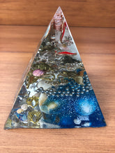 Load image into Gallery viewer, **SPECIAL** Amazonite Orgonite EMF Protection/Chakra Healing Pyramid 10-5 Symm