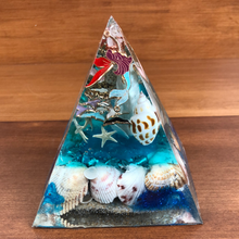 Load image into Gallery viewer, **SPECIAL** Amazonite Orgonite EMF Protection/Chakra Healing Pyramid