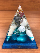 Load image into Gallery viewer, Large Lapis Orgonite EMF Protection/Chakra Healing Pyramid