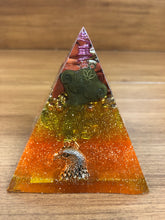 Load image into Gallery viewer, Mini Red Jasper Orgonite EMF Protection/Chakra Healing Pyramid 1-18 Symm y