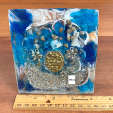Load image into Gallery viewer, **SPECIAL** Amazonite Orgonite EMF Protection/Chakra Healing Pyramid