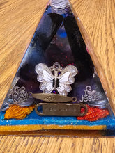 Load image into Gallery viewer, Large Black Tourmaline Orgonite EMF Protection/Chakra Healing Pyramid 10-5 Symm