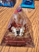 Load image into Gallery viewer, Medium Citrine Orgonite EMF Protection/Chakra Healing Pyramid 10-5 Symm