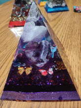 Load image into Gallery viewer, Medium Amethyst Orgonite EMF Protection/Chakra Healing Pyramid 10-19 Symm