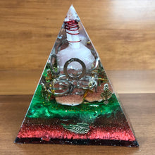 Load image into Gallery viewer, XLarge Rose Quartz Orgonite EMF Protection/Chakra Healing Pyramid