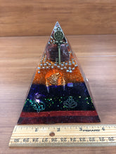 Load image into Gallery viewer, **SPECIAL** Carnelian Orgonite EMF Protection/Chakra Healing Pyramid