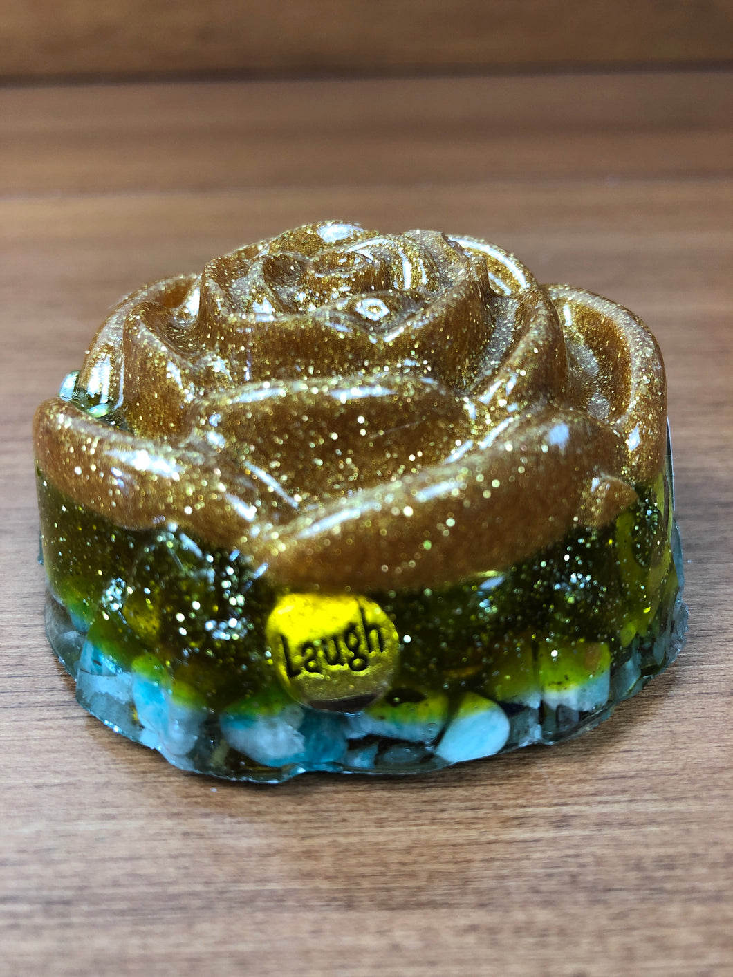 Amazonite Rose Orgonite EMF Protection/Chakra healing