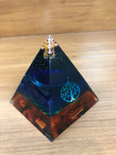 Load image into Gallery viewer, Mini Shungite Orgonite EMF Protection/Chakra Healing Pyramid
