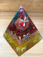 Load image into Gallery viewer, Mini Red Jasper Orgonite EMF Protection/Chakra Healing Pyramid